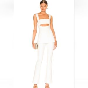 Misha Costanza Jumpsuit Ivory Size 6 NWT